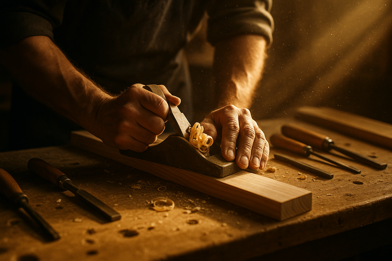 Handwerker in der Werkstatt